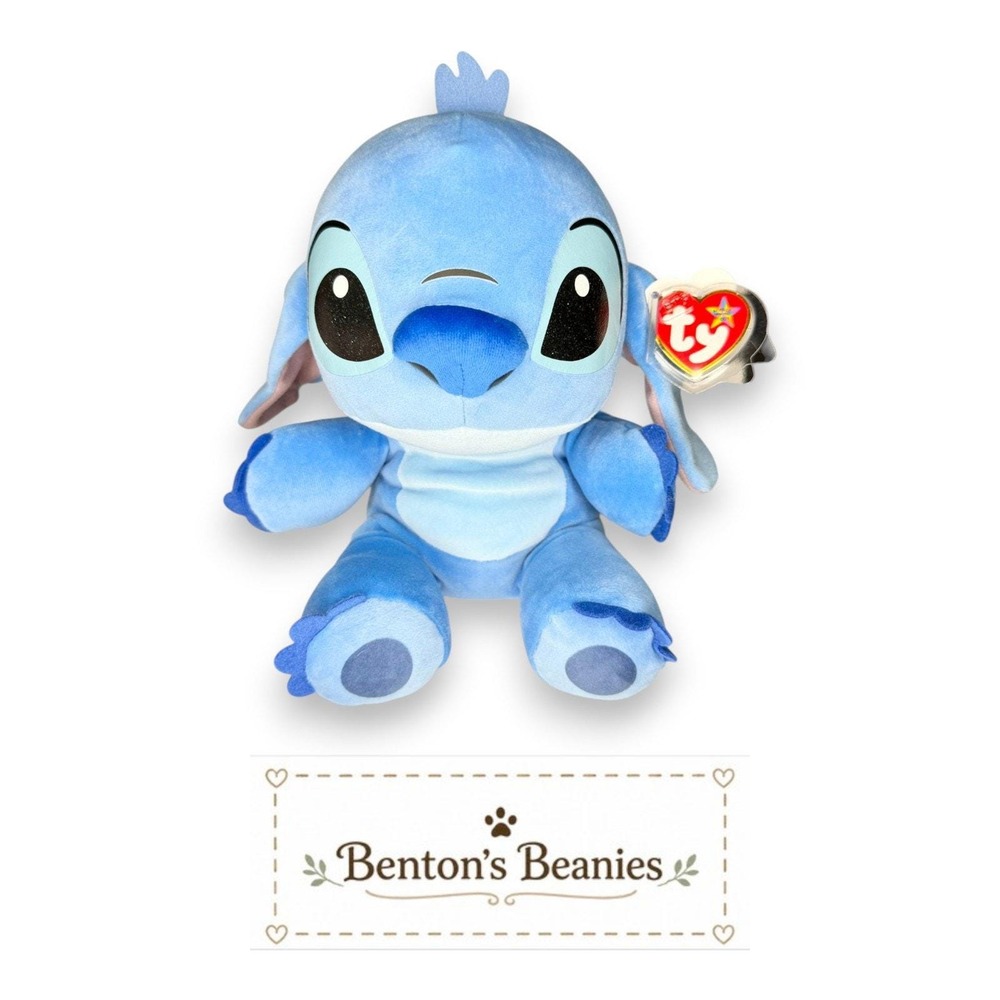 Stitch Disney Ty Beanie Buddy | Experiment 626 💙 | Mint Heart Tag ⭐